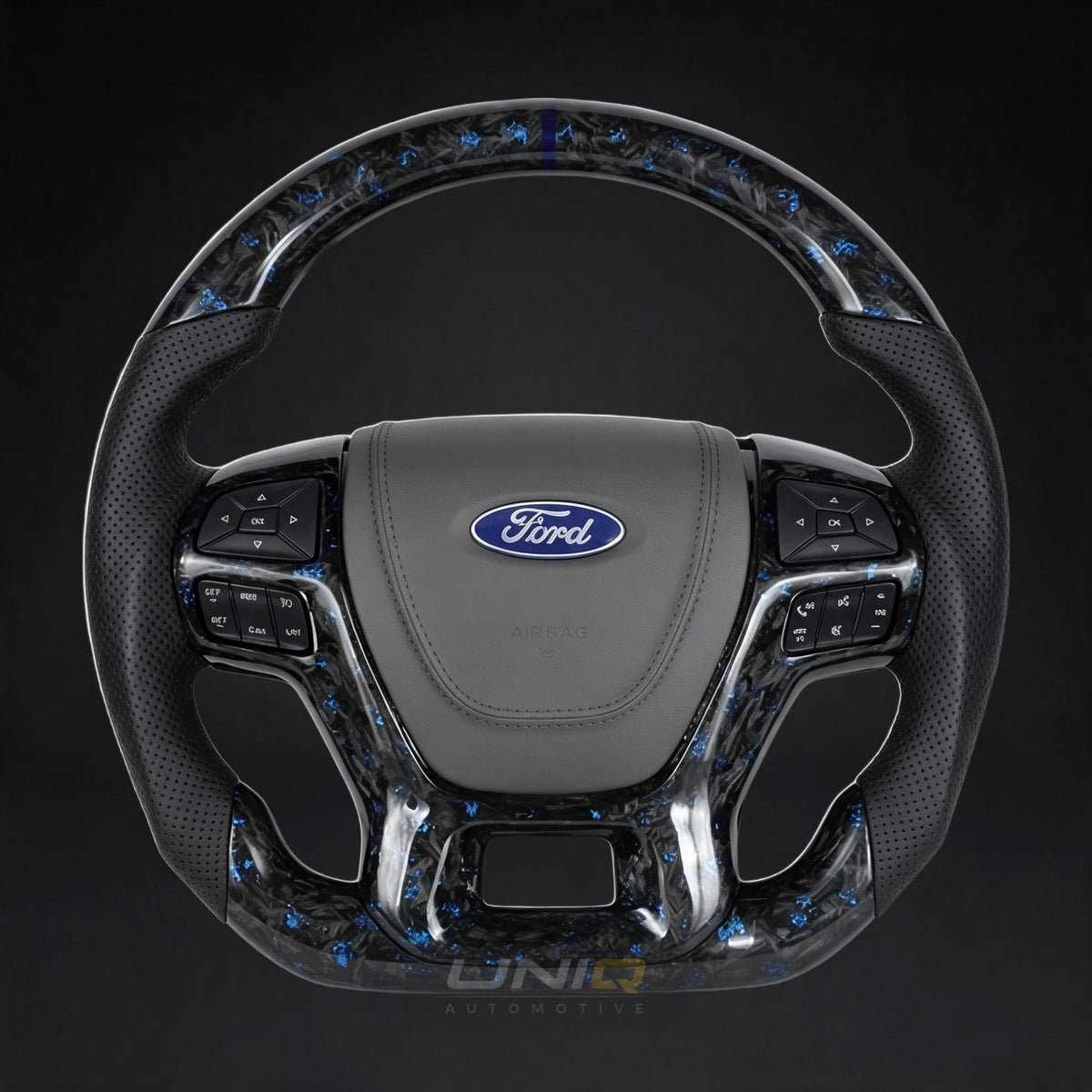 Ford Ranger Raptor Style Custom Steering Wheel - forged carbon