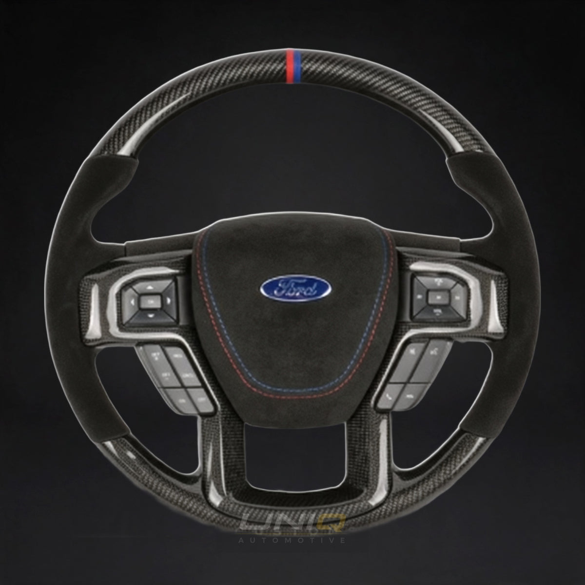 Ford Ranger Wildtrak Style Custom Steering Wheel - carbon fibre