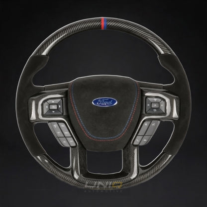 Ford Ranger Wildtrak Style Custom Steering Wheel - carbon fibre