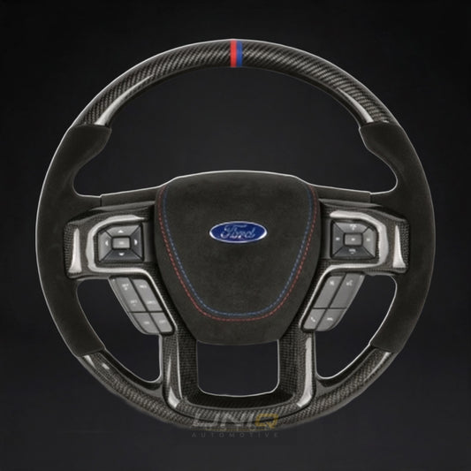 Ford Ranger Wildtrak Style Custom Steering Wheel - carbon fibre