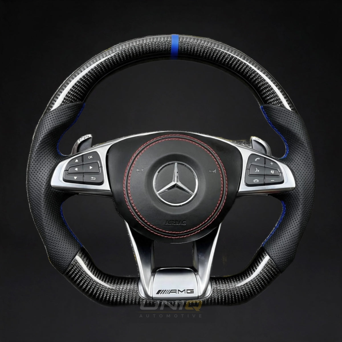 Mercedes 2017 AMG Performance Style Custom Steering Wheel - carbon fibre