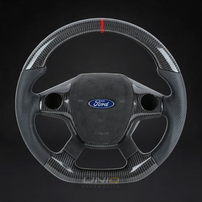 Ford Focus Style Custom Steering Wheel - carbon fibre
