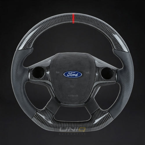 Ford Focus Style Custom Steering Wheel - carbon fibre