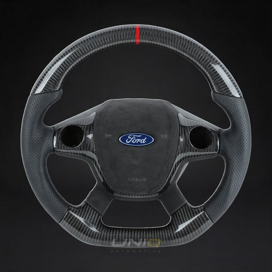 Ford Focus Style Custom Steering Wheel - carbon fibre