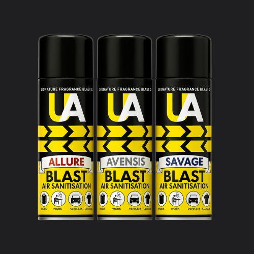3x UA Designer Inspired BLAST Aerosol +1 FREE Mystery can